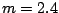 $k=\rho (m-1)/m = 0.37$